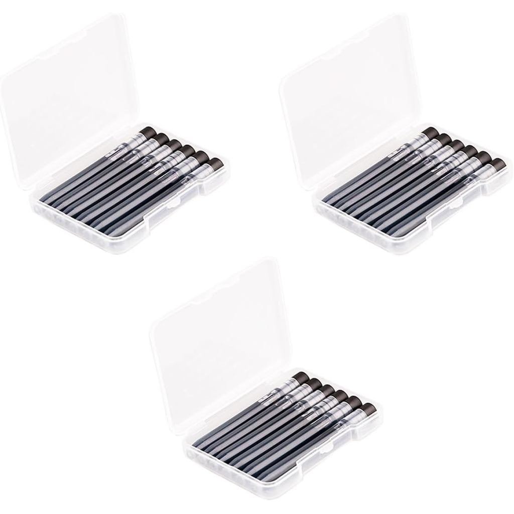 18 ชิ้น Majohn A1, A2 Fountain ปากกาตลับหมึกสีดํา, 5.5 มม.Bore เส้นผ่านศูนย์กลางหมึกเติมเข้ากันได้กั