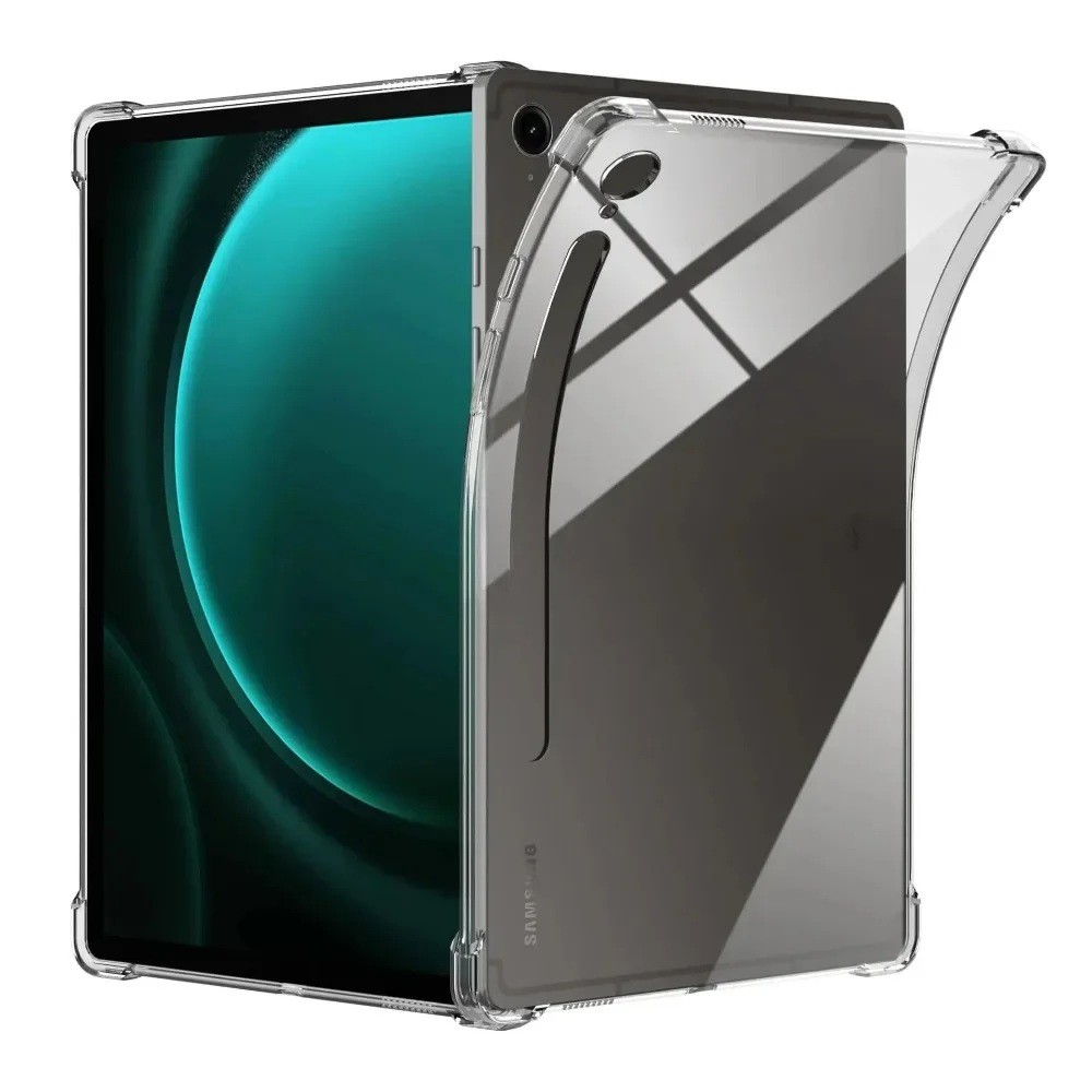 SAMSUNG ซิลิคอนสําหรับSamsung Galaxy Tab S10 FE 10.9in S10 Lite S9FE X516B S9 X710 X716B X718 โปร่งใ