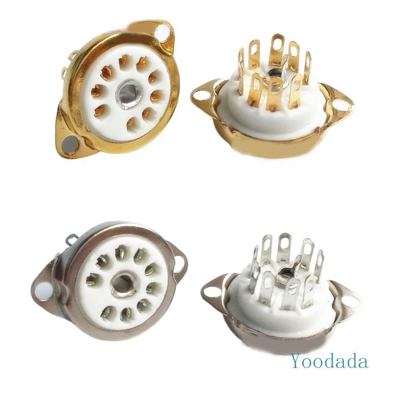 Yoo เซรามิคซ็อกเก็ตสําหรับ 12AX7 12AT7 12AU7 ECC83 ECC82 E88CC 6922 6p1 6p14 6n1