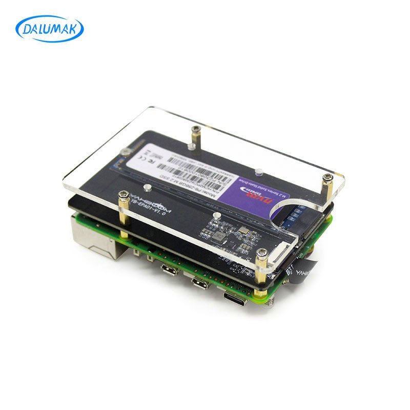 Raspberry Pie 5 PCIE ถึง M.2 อะแดปเตอร์บอร์ด 2280 M2 บอร์ดขยายรองรับ Hailo-8 AI โมดูลเร่ง