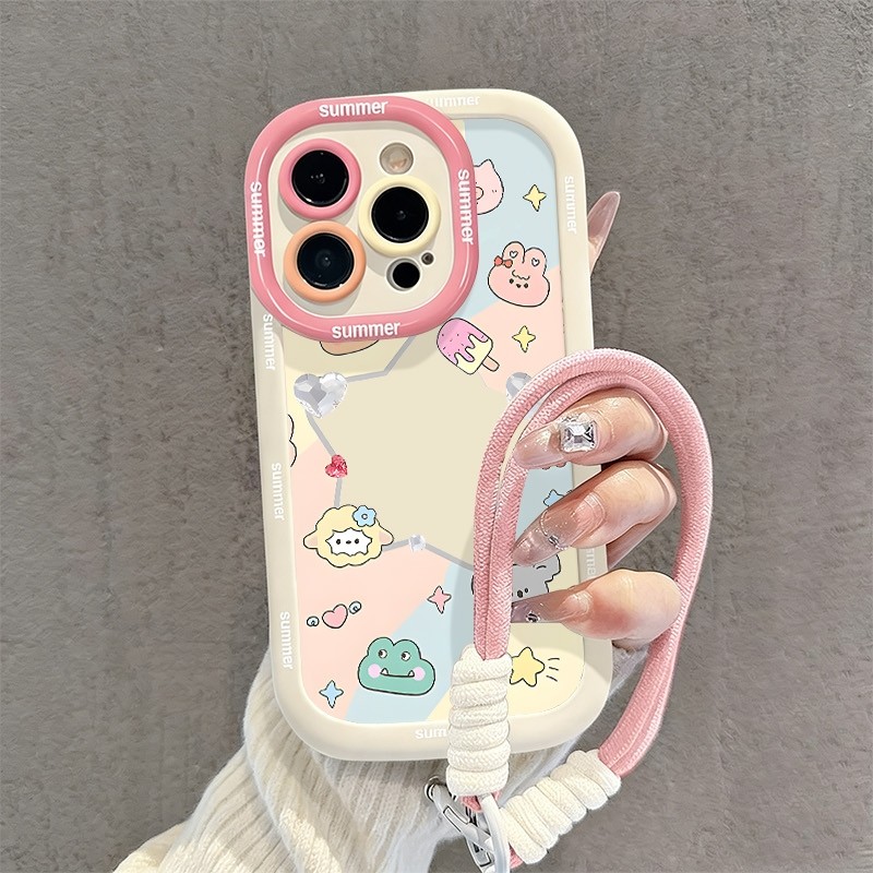 เคส + สร้อยข้อมือ Redmi 14C 13C 13 12 12C 10 10C 10A 9T 9C A3 A1 A2 9 14 13 12 11S 10 10S 9S 9 Pro 4
