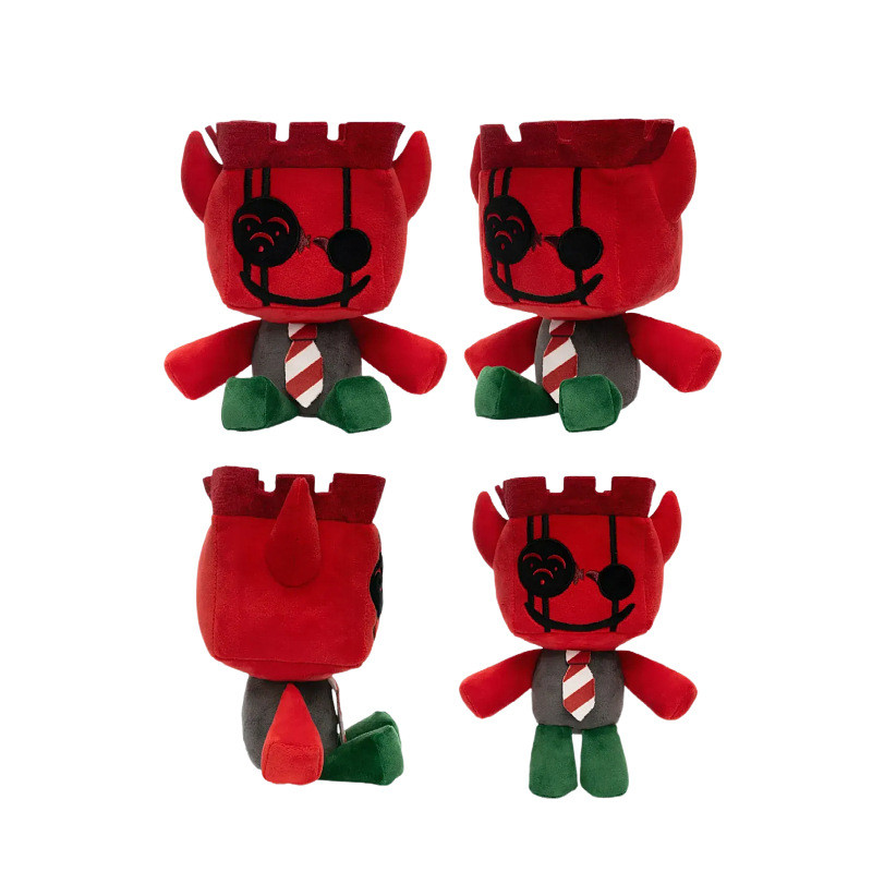 Jx1dx1 ตุ๊กตาหัวปีศาจสีแดงตุ๊กตาผ้ากํามะหยี่เกมที่ถูกลืม สินค้าตุ๊กตา