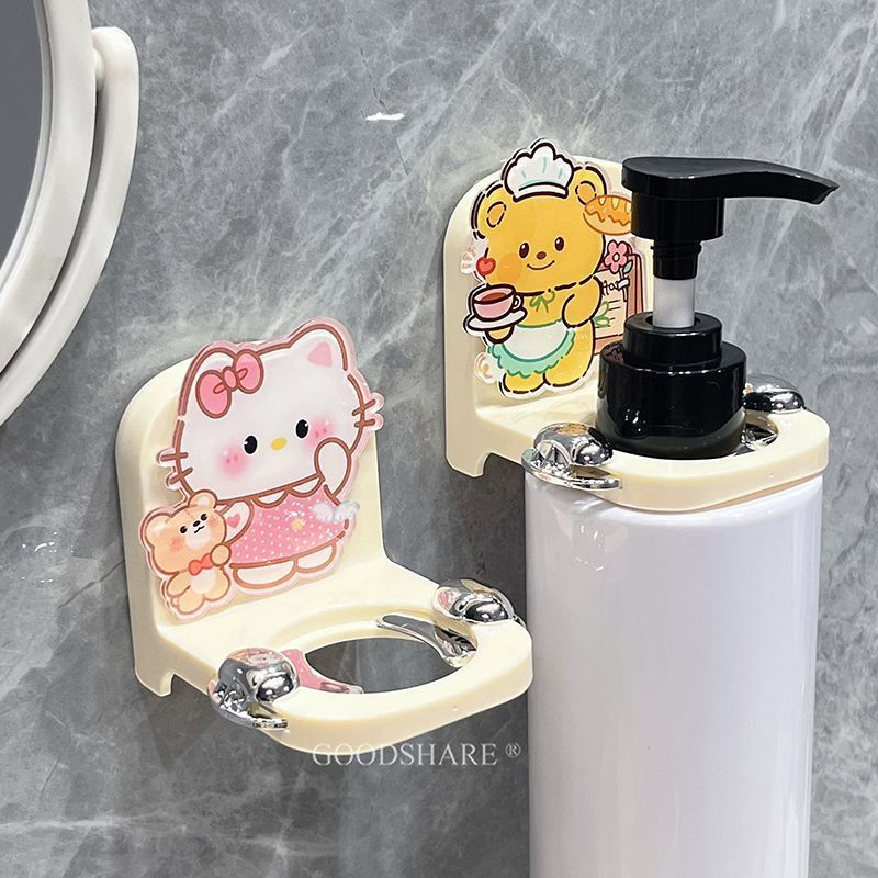 ขายร้อนห้องน้ําเจลอาบน้ําวงเล็บน่ารักการ์ตูน Crayon Shin-Chan Perforated ติดผนัง Washstand Storage R