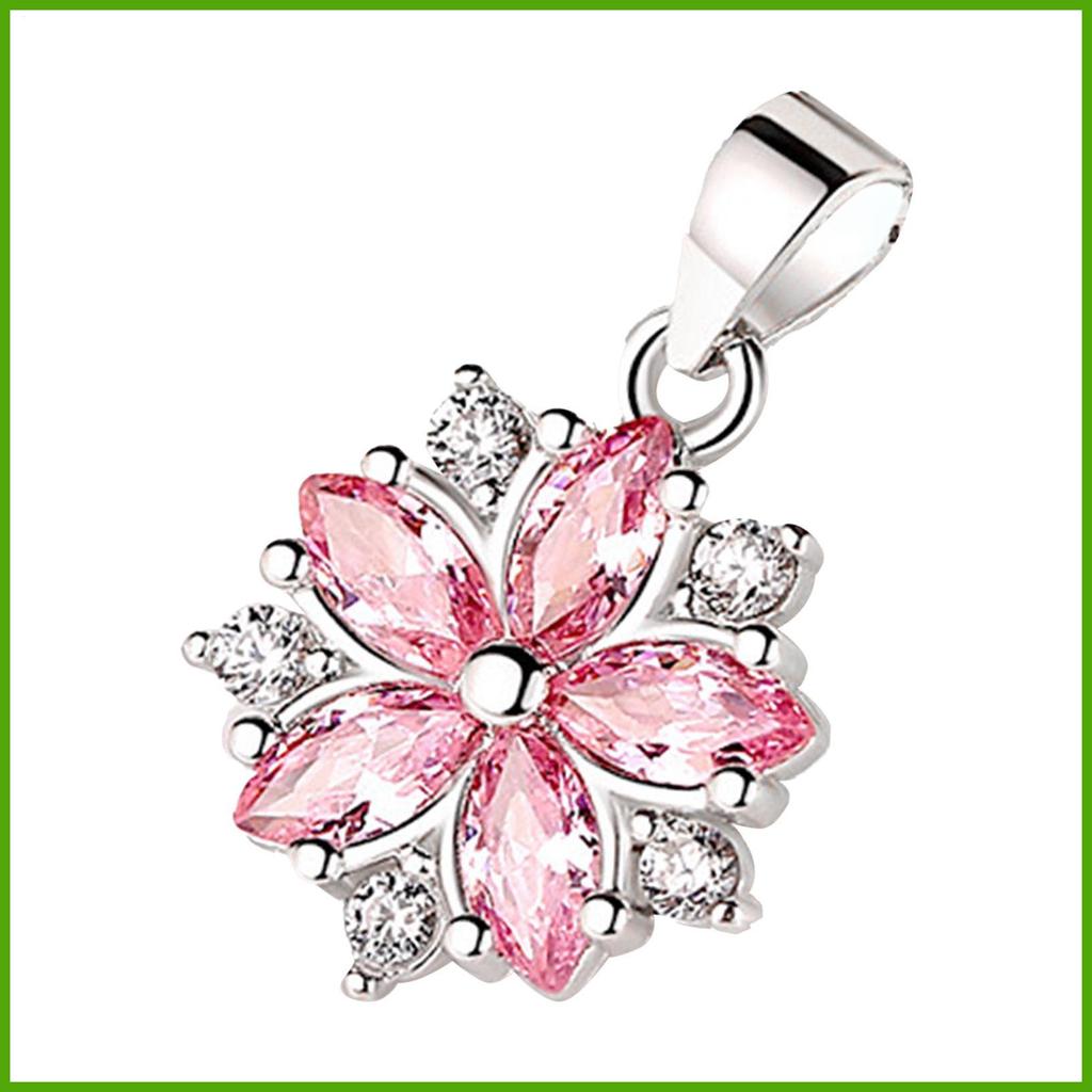 คริสตัล Zirconia สร้อยคอ Zirconia สร้อยคอแฟชั่นคริสตัล Charm 925 เงินสเตอร์ลิงสร้อยคอสําหรับ huizovn