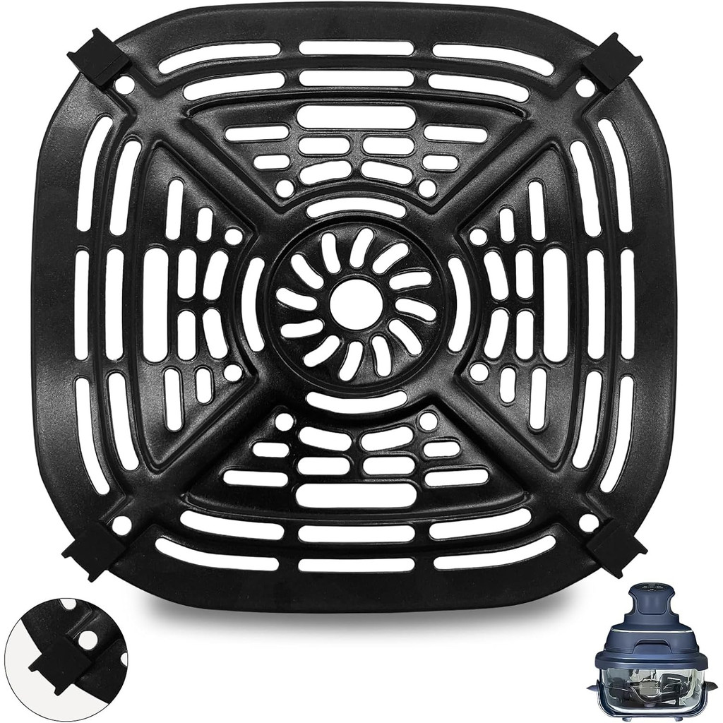 เหมาะสําหรับ Ninja Crispi FN101GY Air Fryer อุปกรณ์เสริมสนับสนุน Pan เขียงซิลิโคนมุมป้องกัน DZ401