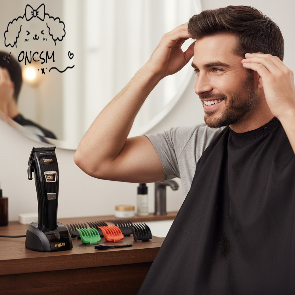 Wmark NG-V1 ปัตตาเลี่ยนไร้สายมอเตอร์ไร้แปรงใบมีดสแตนเลส USB ชาร์จตัดผม Trimmer