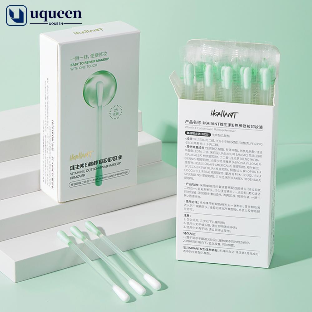 UQUEEN น้ํายาล้างเครื่องสําอางสําลีพร้อมน้ํายาทําความสะอาดทันทีความงามเดินทางแบบพกพาทําความสะอาดผิวห