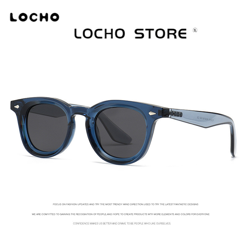 LOCHO แว่นกันแดดโพลาไรซ์ ดีไซน์ unique กรอบกลม เหมาะสำหรับซัมเมอร์