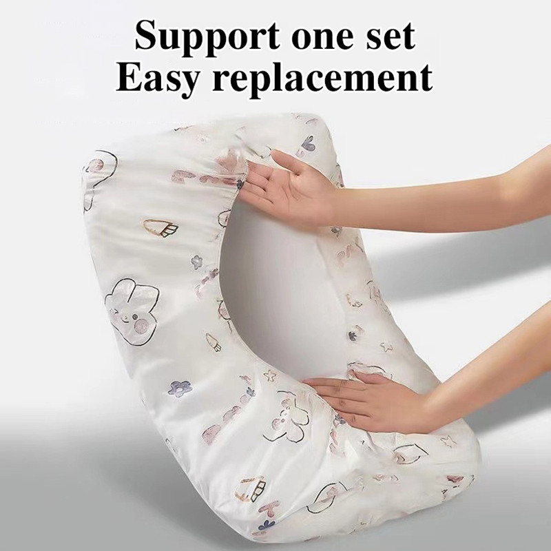 2 ชิ้นทิ้งหมอนหนานุ่มฤดูร้อนแบบพกพา Travelling ครัวเรือนโรงแรม Anti-Mite Breathable Cozy