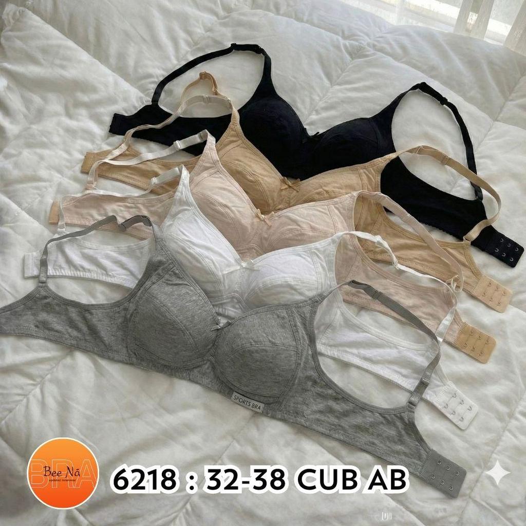 บราทรงสปอร์ตผ้าของเด็กน้อยวัยแตกสาว ทรงขายดี ไม่ติดร้าน ผ้านุ่มยืดเยอะไม่ร้อน 6218 BeeNa