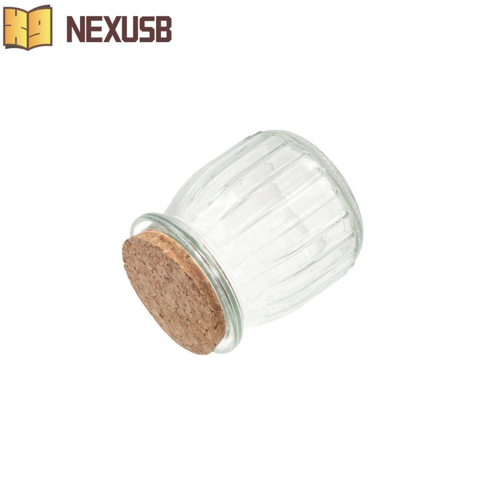 NEXUSBEAM โถแก้วพุดดิ้ง, แก้วขวดโยเกิร์ตขนาดเล็ก, DIY โปร่งใสพร้อมฝาปิด 100/150/200ml ขวดดื่มมูสครัว