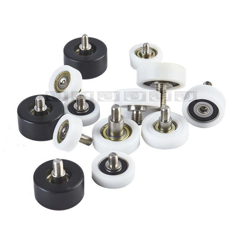 626 608 พลาสติกเคลือบแบริ่งล้อ EBHS รอกพร้อมสกรูสแตนเลส Plus Rod แบริ่งด้ายชาย m6M8 [FXl]