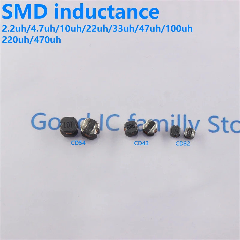 CD54 CD43 CD32 SMD power inductor 5x5mm 4x4mm 3x3mm 4R7 100 150 221 471 220 4.7UH 10UH 15UH 22UH 33U