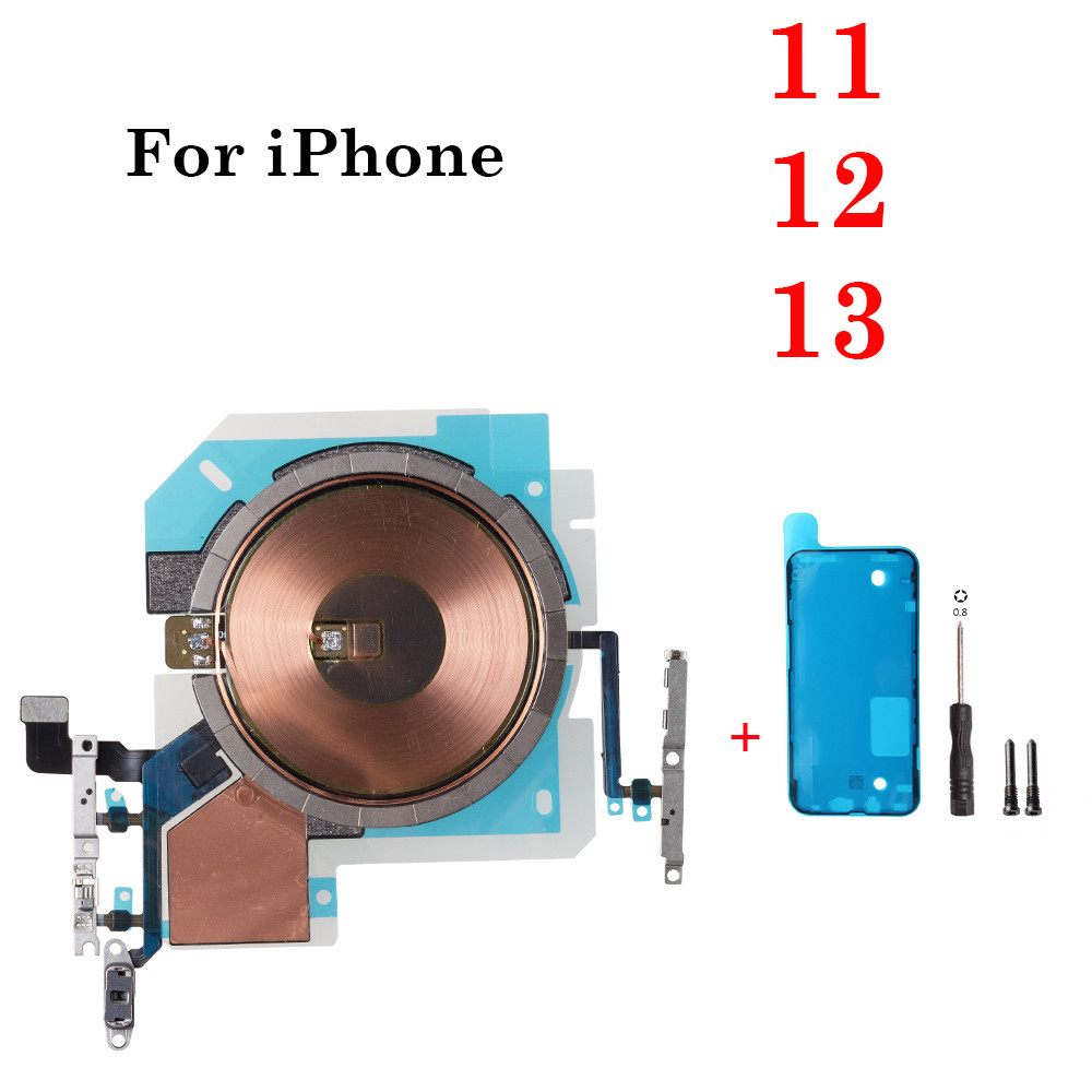 1pcs ไร้สายชาร์จ Coil Flex สําหรับ iPhone 15 14 Plus 12 13 Pro Max Charger แผงสติกเกอร์ WPC Pad ชิปปริมาณเทปอะไหล่