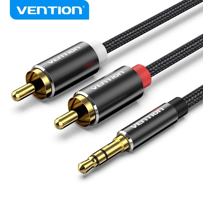 Vention RCA Cable 3.5mm to 2RCA Splitter RCA Jack 3.5 Cable RCA Audio Cable for Smartphone Amplifier