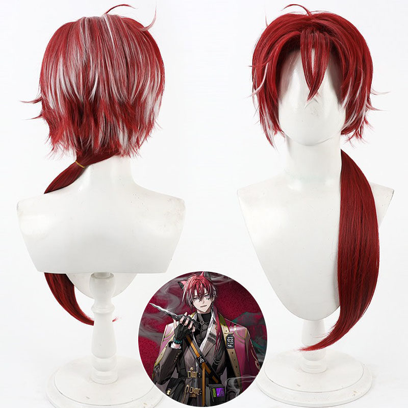 Arknights Bellone Cosplay Wig Layered Roots Long Tail With Highlights