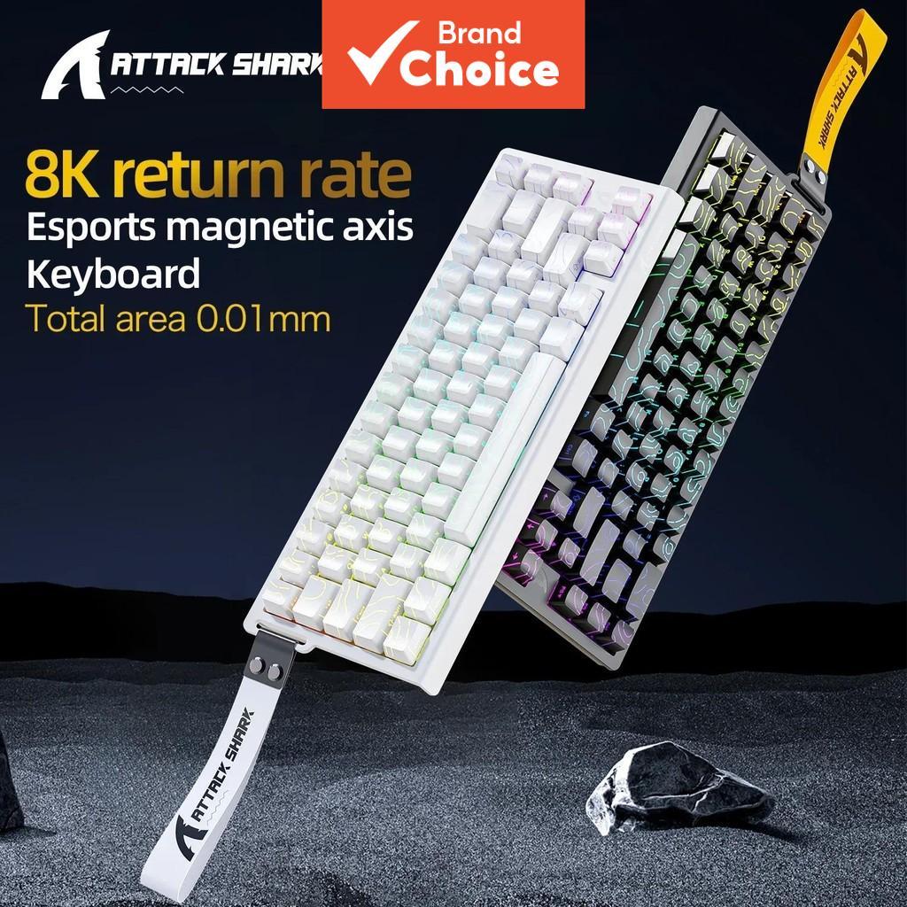 Attack Shark X68HE RGB Magnetic Gaming Keyboard Rapid Trigger Hall Effect Switch RT 0.01 มม.Precisio