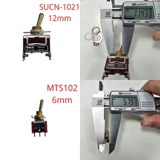 BUYBUYTECH 1 ชิ้น สวิทช์สลับ สีส้ม e-ten1021 2-pin on-off 15A 250V / สวิตซ์ mts - 102 spdt 6A 125VAC/3Aa 250VAC