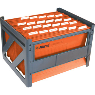 แฟ้มแขวนพร้อมแท่น F/C (ชุด10เล่ม) ตราม้า H-77