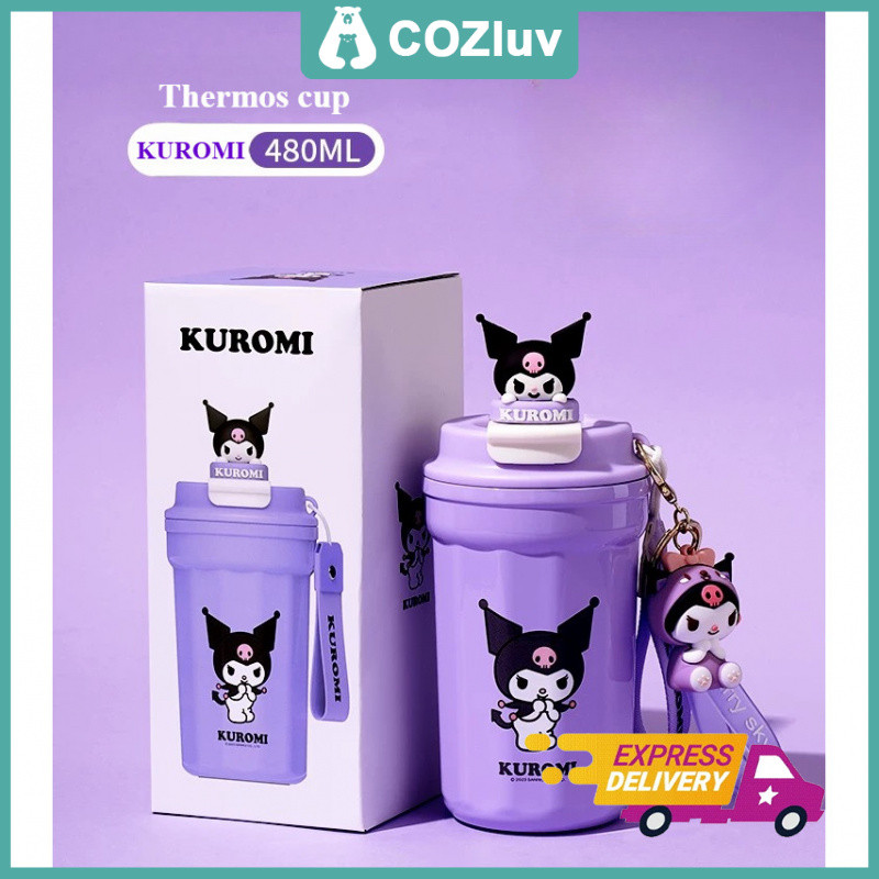 COZluv แก้วสแตนเลส ขวดน้ําเก็บความเย แก้วเก็บอุณหภูมิ น่ารัก Kuromi ของขวัญ แก้วSanrio แก้วเยติ แก้ว
