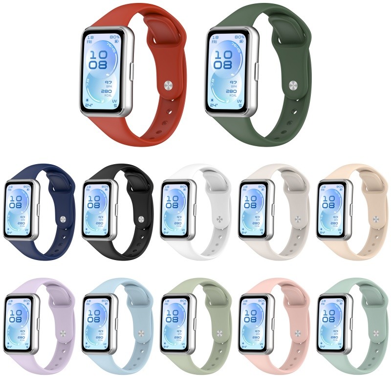 สายรัดซิลิโคนสําหรับ Huawei Band 11/11 Pro NFC สายรัดข้อมือทดแทน