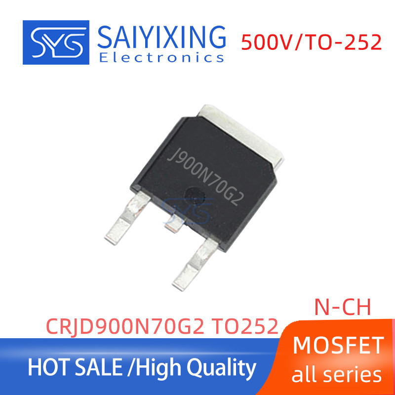 10pcs ใหม่ CRJD900N70G2 TO252 J900N70G2 ทรานซิสเตอร์ 700V 6A MOS หลอดเปลี่ยน IPD70R900