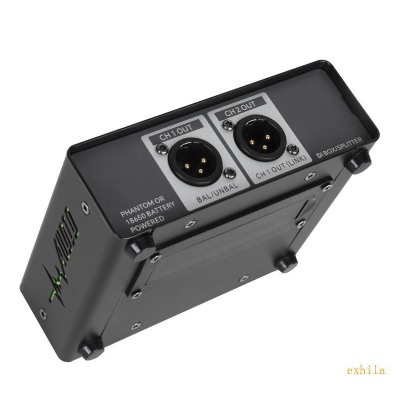 Exhila Studio Grade Audios DI20 DI BOX Hum Eliminators สําหรับอุปกรณ์บันทึกเวที