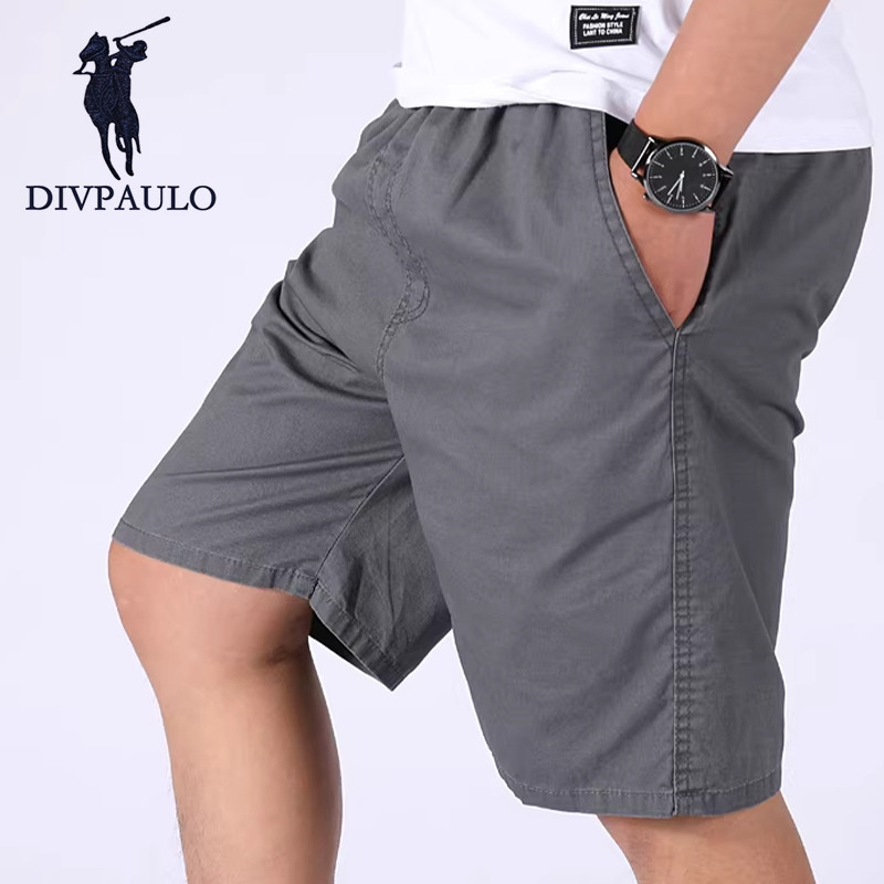 DIVPAULO DK-X-919 กางเกงขาสั้นผู้ชาย หลวม เอวยางยืดเชือกผูก มีเชือกปรับได้ ฟรีไซซ์ ใส่สบาย ส่งของทุกวัน