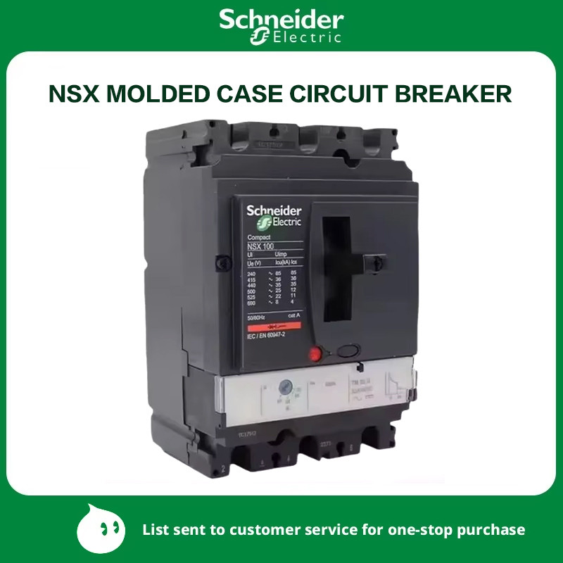 Schneider MCCB NSX100F/125F 160F NSX100N/125N 160N 36ka 50KA molded case circuit breaker motorized 1
