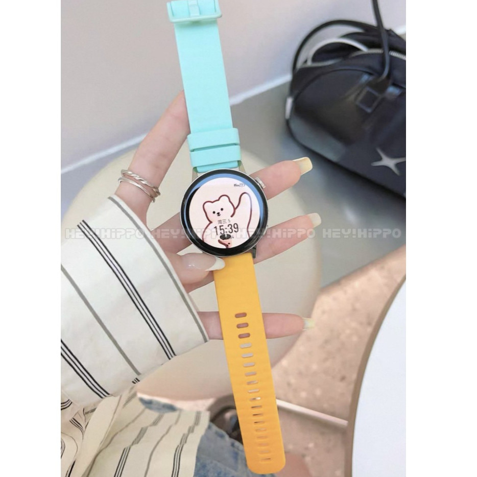สีบล็อกซิลิโคนสําหรับ Amazfit Bip6 Bip5 หน่วย Balance 2 สายนาฬิกาสําหรับ GTS 4 3 2 4Mini Bip 3 S Pro GTR 4 3 Active Max active3 active2 20 มม.22 มม.