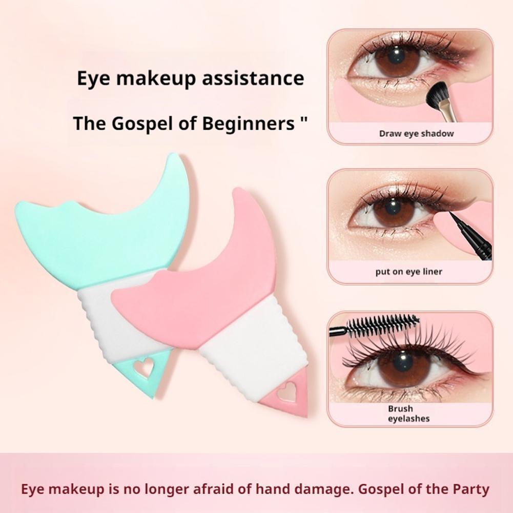 Eye แต่งหน้าเสริม Bezel Smudge Proof Eyelash Eyeliner Helper Handle Easy Long To Makeup T8q9