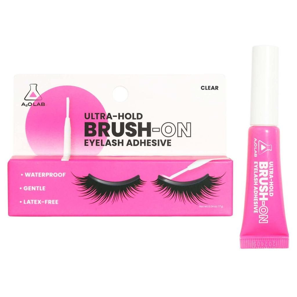 A2O Lab กาวติดขนตาแบบแปรง Ultra-Hold แบบใส กันน้ํา ไร้ยางลาเท็กซ์ (1)