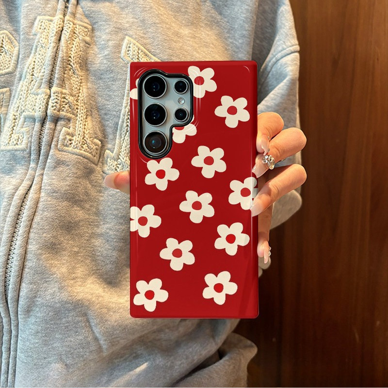 เคสป้องกันรูปแบบดอกไม้สดและละเอียดอ่อนเหมาะสําหรับ Samsung s26 s26ultra s22u s23 plus s23FE s24 s25 plus A55 A56 A36 เคสโทรศัพท์มือถือ ราคา ถูกที่สุด ดีลบีเคเค แกลเลอรีภาพที่ 2