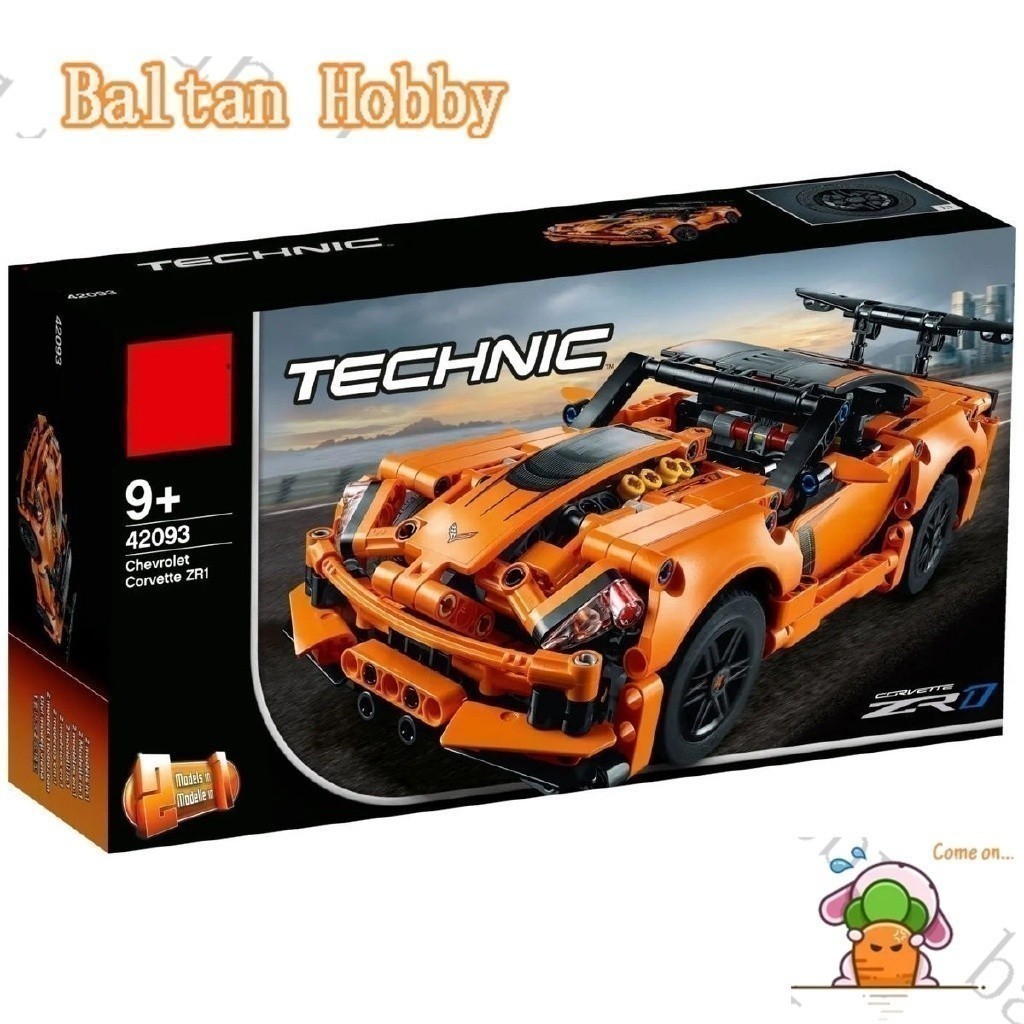 Dark ZAGI Hobby ZA1X เข้ากันได้กับ /Technic/Chevrolet Corvette ZR1/42093/13384/11299/บล็อกตัวต่อ/ของ