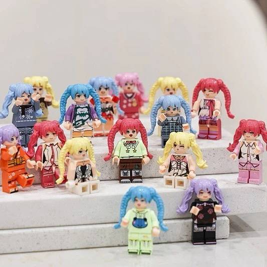【Ready Stock】 Doll Toy Children's Educational Building Blocks Toy Small Particles Hatsune Girl Princ