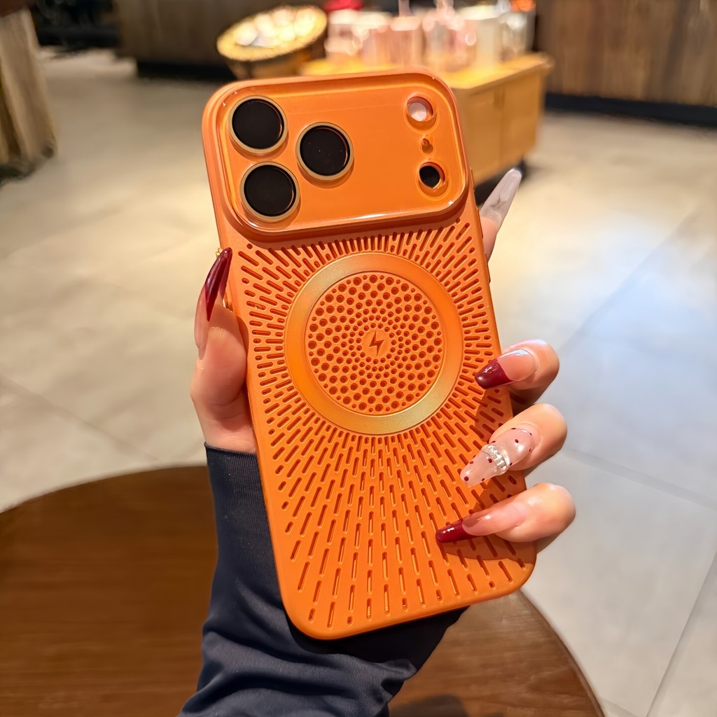 ปลอก Cosmic Orange Premium Summer Cooling Breathable Full Lens Coverage เคสโทรศัพท์กันกระแทกสําหรับ 
