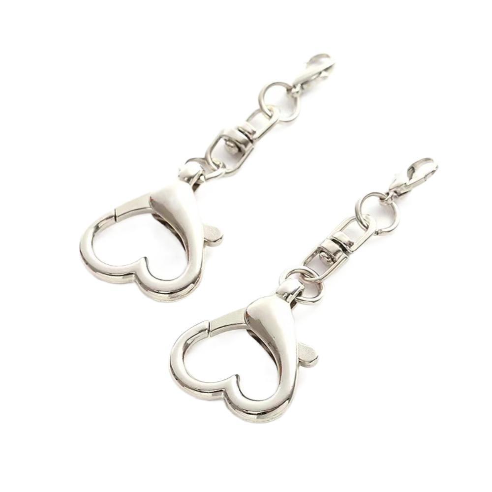 KANGNAI พวงกุญแจหัวใจ, เครื่องประดับ DIY ทํารูปหัวใจ Clasp พวงกุญแจจี้, แฟชั่นพวงกุญแจอุปกรณ์เสริมสําหรับ DIY ราคา ถูกที่สุด ดีลบีเคเค แกลเลอรีภาพที่ 3