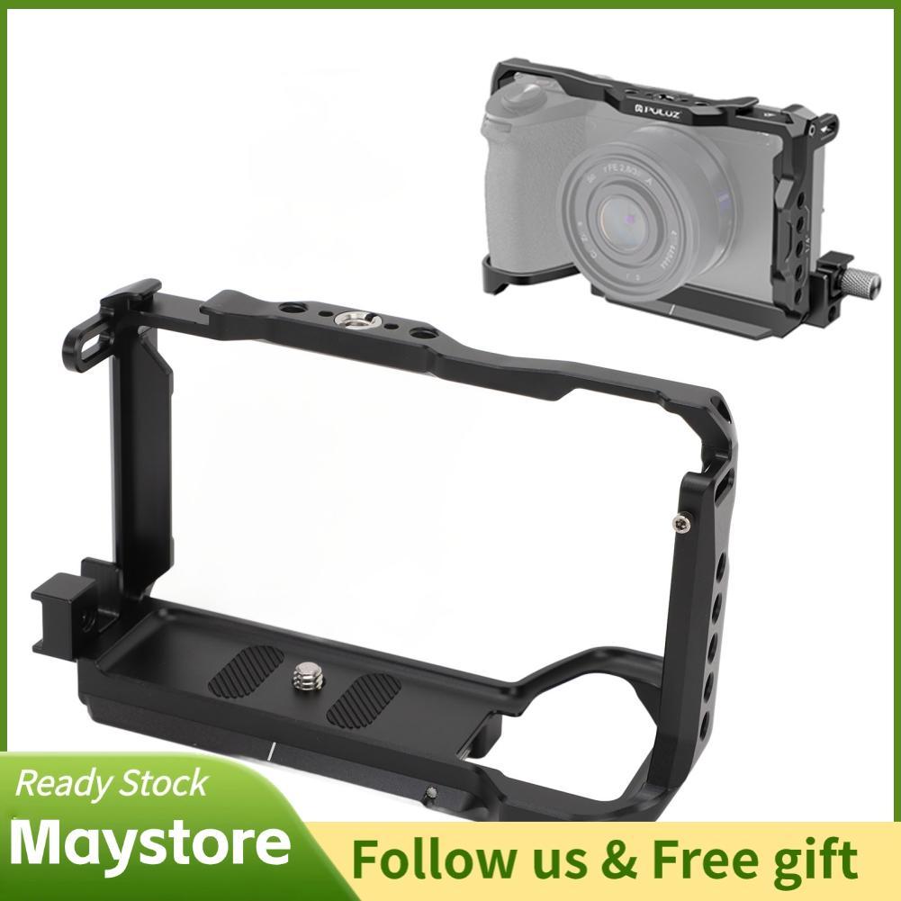 Maystoree Maystoree กล้องวิดีโอ Rig 1/4 นิ้ว Cold Shoe Port Full สำหรับ A6700 PU3123B