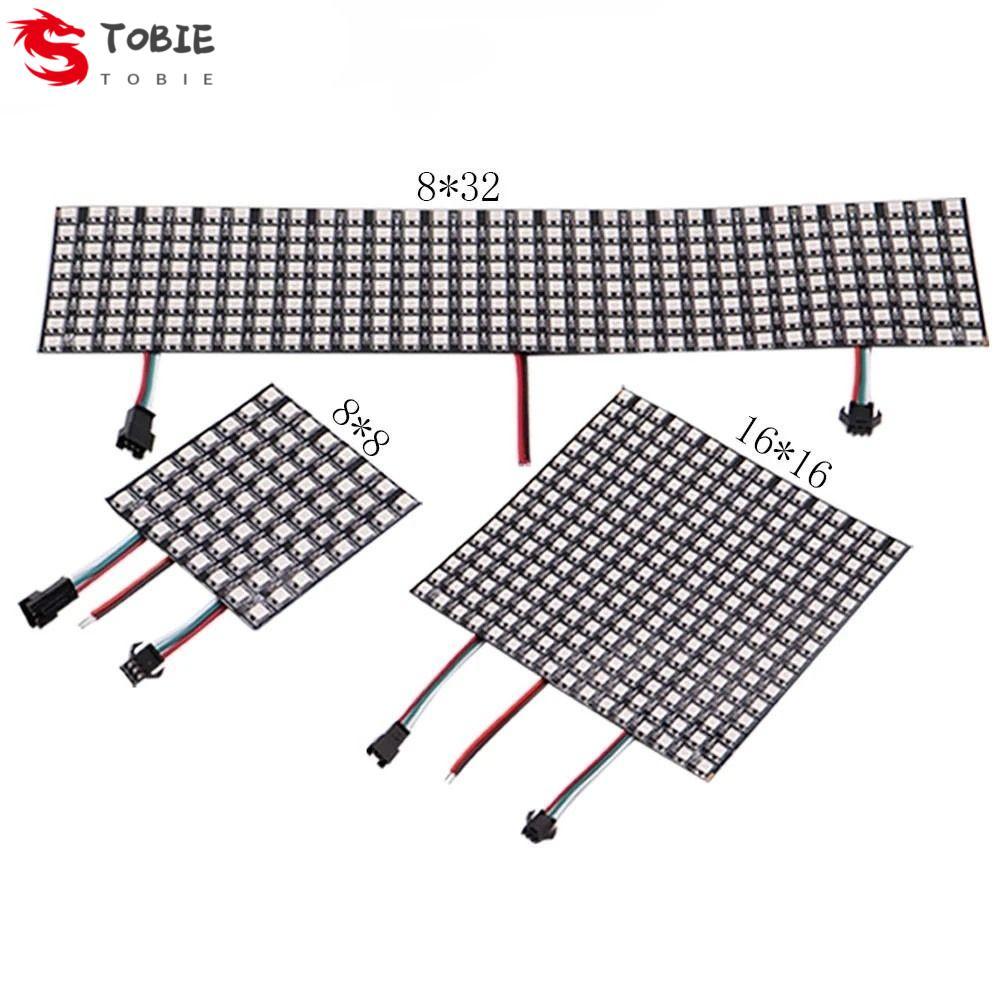 TOBE พิกเซลแผง LED ยืดหยุ่นที่มีสีสัน RGB LED WS2812B WS2812 พร้อมไฟแผงเมทริกซ์ IC