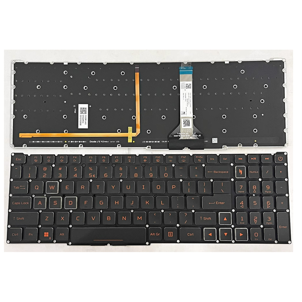 เหมาะสําหรับ ACER ACER Nitro V16 ANV16-41 ANV16-71 N24C4 คีย์บอร์ดเรืองแสง