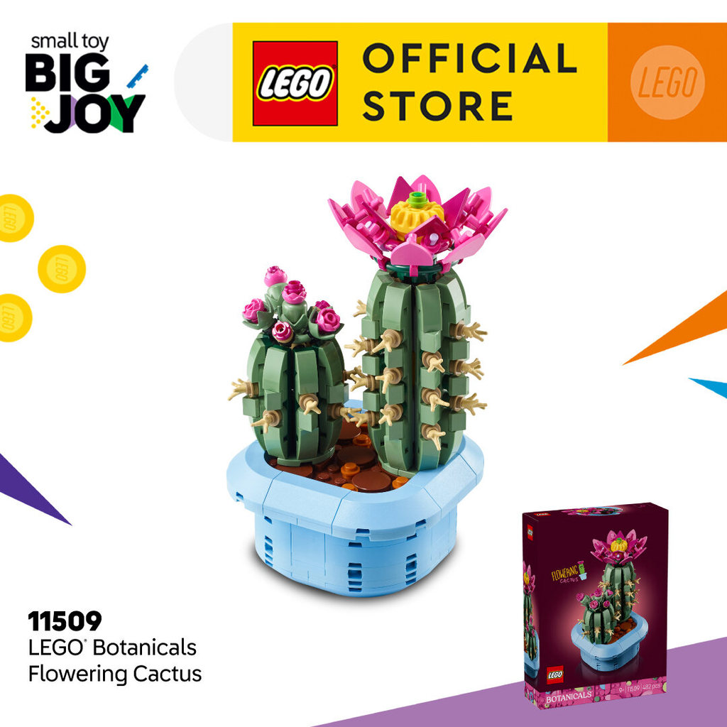 LEGO Botanicals 11509 Flowering Cactus (482pcs.), Building Blocks, Kids Toy
