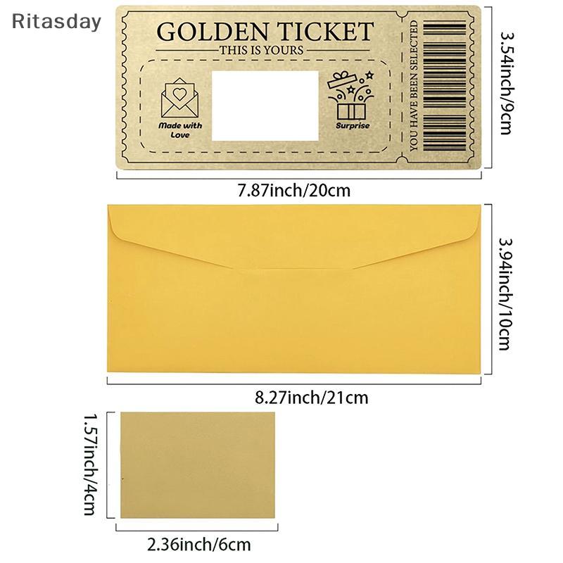 Ritasday-off Card Raffle Gift Off Ticket Golden Ticket Surprise Concert Ticket Party Favor With Enve
