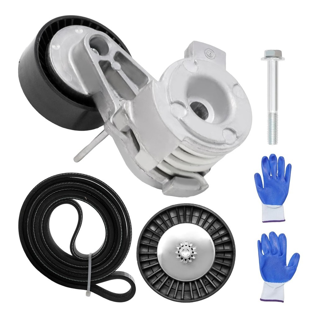 ADK0022P Serpentine เข็มขัด Tensioner Bolt Idler Pulley ชุดไดรฟ์,สําหรับ BMW X3 X5 128i 325i 328i 33