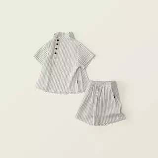 Hania kids พร้อมส่ง - ชุดเซต 2 ชิ้น ลายทาง มินิมอล เสื้อกางเกง ใส่สบาย - K5125796