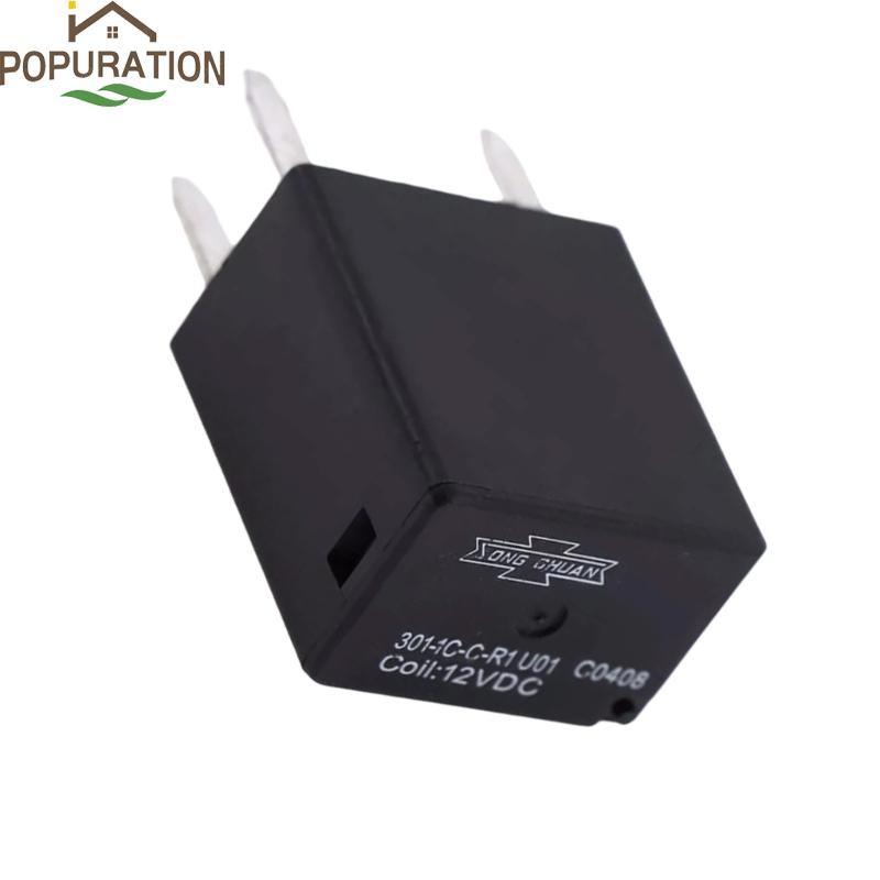 POP Space Saving 12V รีเลย์วัตถุประสงค์รถยนต์ 12V 301-1C-C U01 5 PIN รีเลย์พลังงานสําหรับการใช้งานอุ