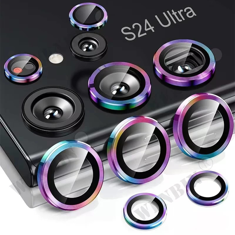 ตัวป้องกันเลนส์กล้องสําหรับ Samsung 26 S25 S24 Ultra S23 Ultra S22 S24 Plus 9H กระจกนิรภัยป้องกันหน้