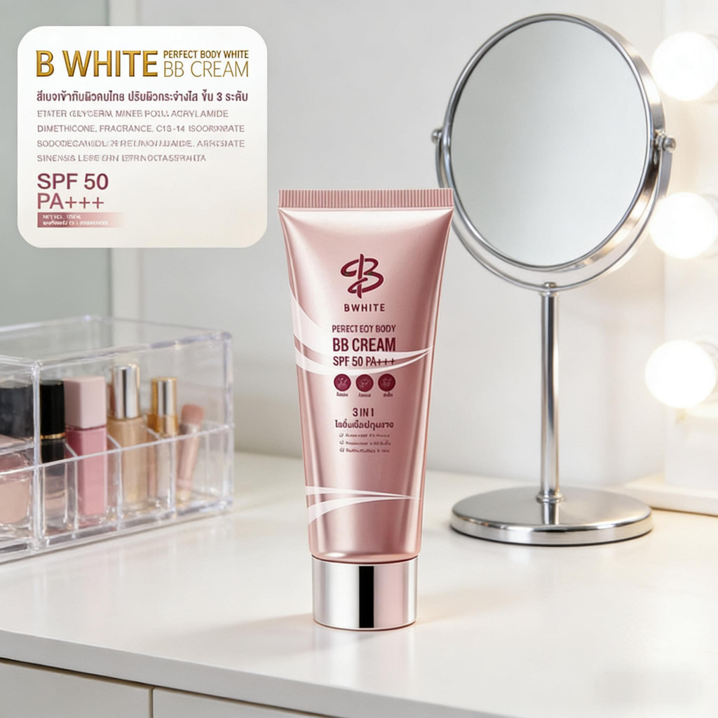 BWHITE 3 IN 1 Skin Adjusting Sunscreen Lotion – ไม่ทิ้งรอยขาว เหมาะสําหรับใช้ทุกวัน