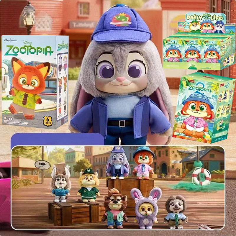 Zootopia 2 Judy Nick Bellwether แฟลชกล่องตาบอด Zootopia ตุ๊กตาตุ๊กตา Action Figure ของสะสมของเล่นสําหรับของขวัญเด็ก