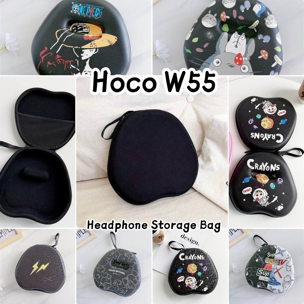 สําหรับ Hoco W55 เคสหูฟังการ์ตูนสร้างสรรค์ชุดหูฟังหูฟังถุงเก็บปลอกกล่อง