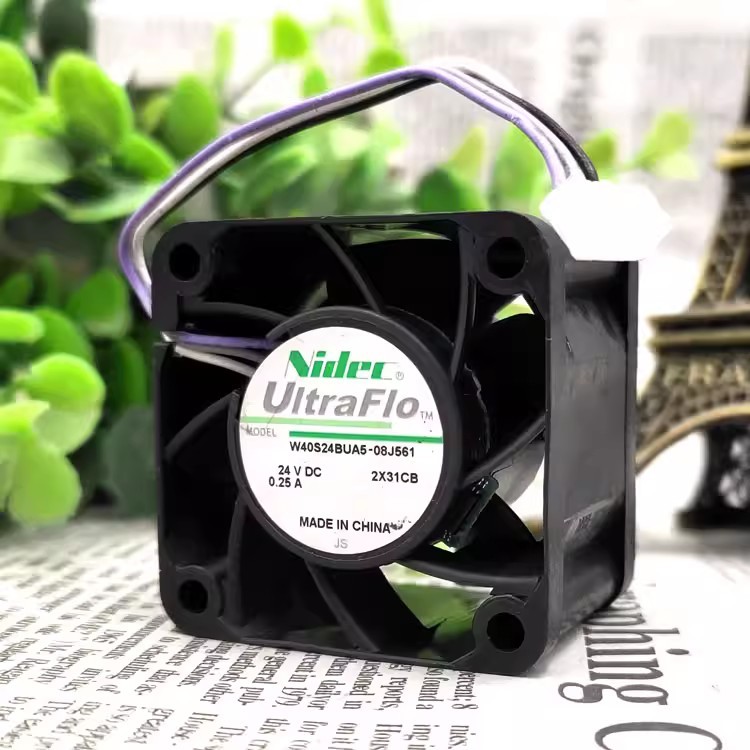 พัดลมระบายความร้อน Nidec ของแท้ W40S24BUA5-08J561 4028 24V 0.25A อินเวอร์เตอร์ 4 สาย